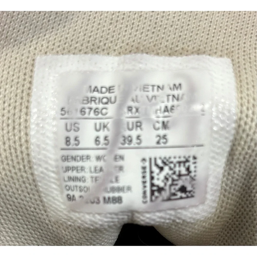 Converse Chuck Taylor All Star Lift Hi Women 8.5 White Fair Leather Platform